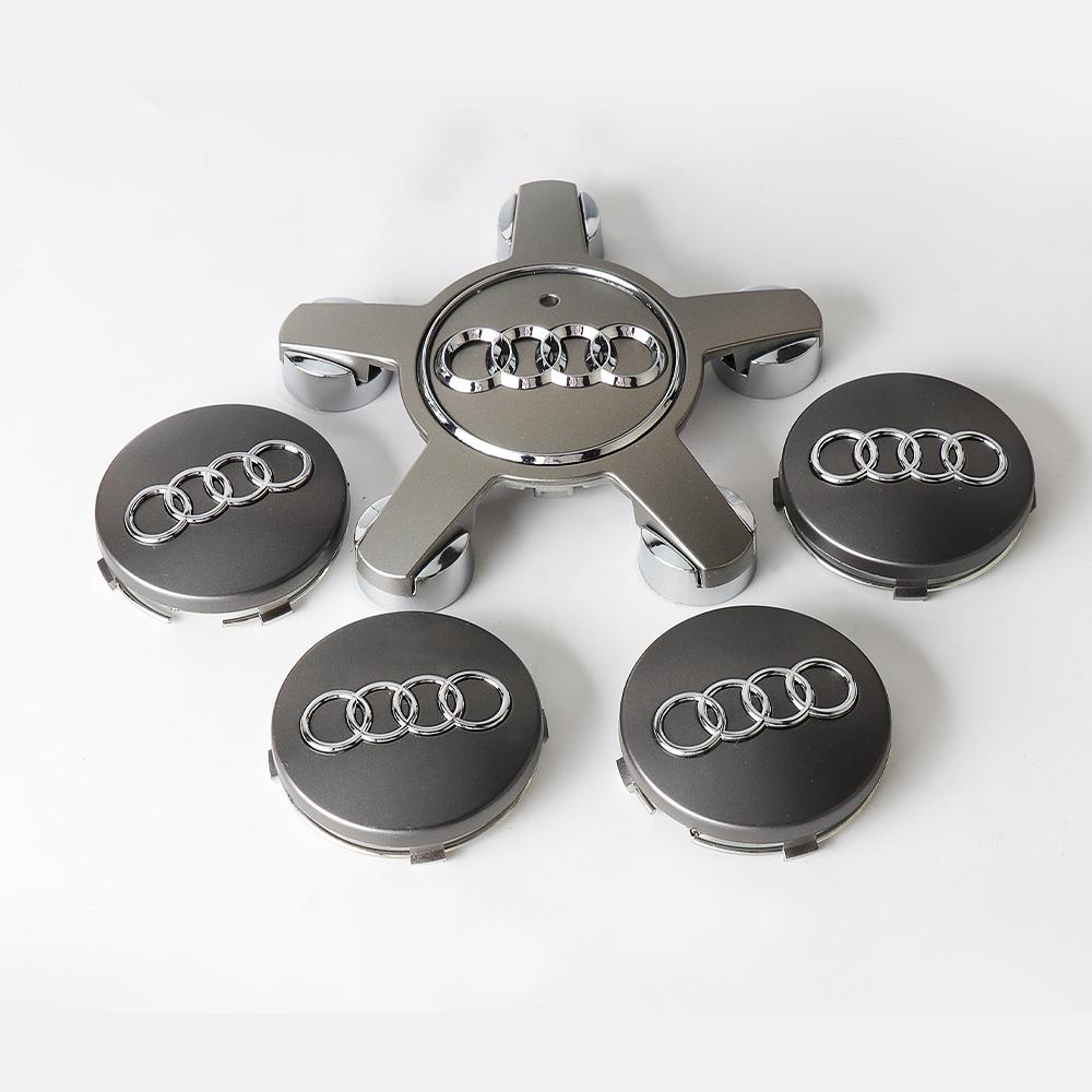 4Pcs 61mm/133mm Car Wheel Center Cap Hub Covers Badge For S9 A1 8X A3 8P 8L A4 Quattro Sline A5 A6 A7 A8 TT Q3 Q5 Q7 Q8 B6 B79S