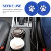 LEDMOMO Car Paw Print Set of 7cm Drink Holder PVC Heat Stain Noise Car Interior Blue Coasters, Design, 4, Diameter, Compatible, Non-Slip, Washable,