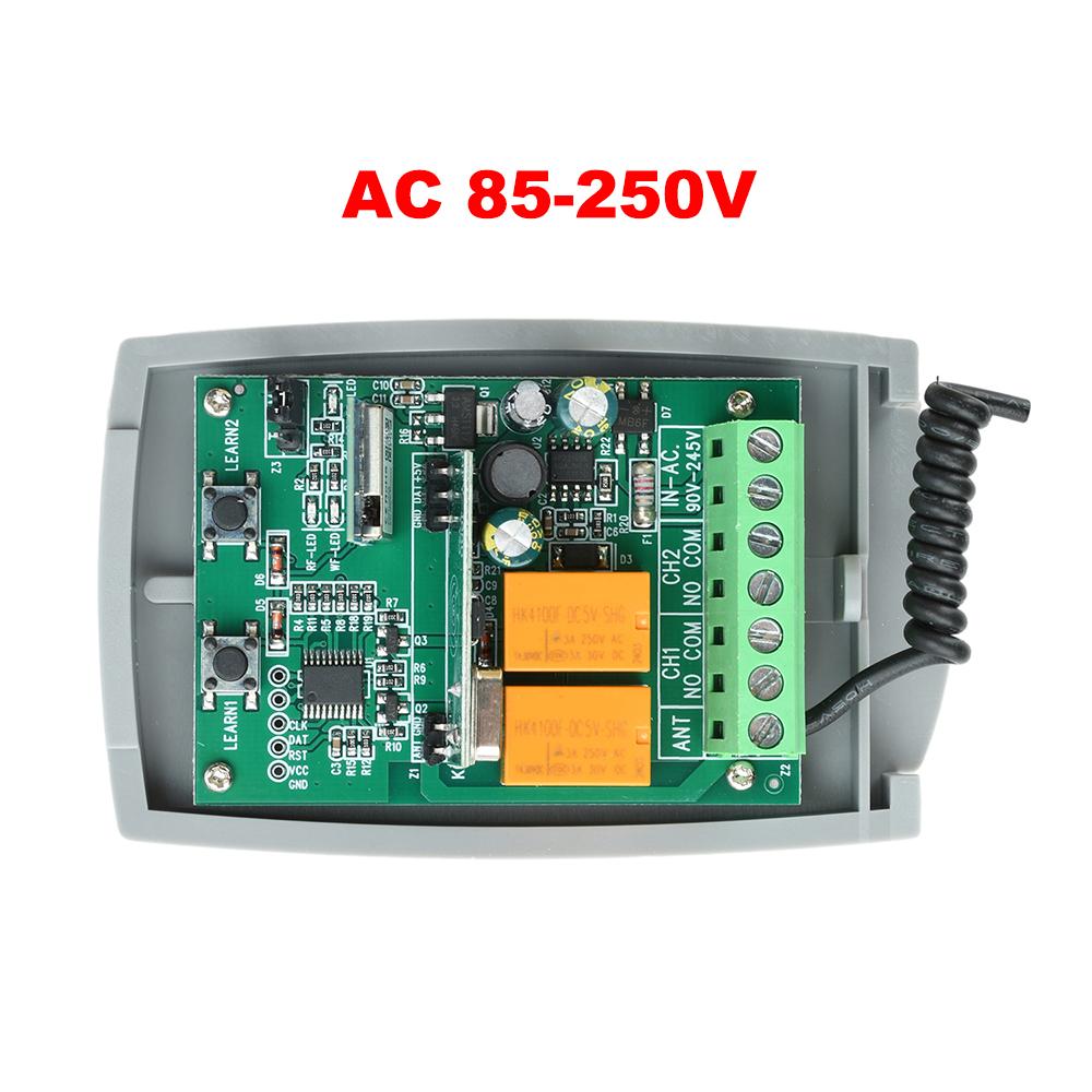 Universal Smart Tuya Wifi Receiver AC/DC 7-32V AC85-250V Garage Door Remote Control Opener Controller 433mhz 433.92mhz