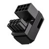 Aluminum 8Pin PCIe GPU Power Adapter 180 Degree Angled Connector Design for Graphics Card Reverse Type Accessories