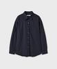 Yunionbeulluumeon [Woman] Laundry Shirt [Navy]