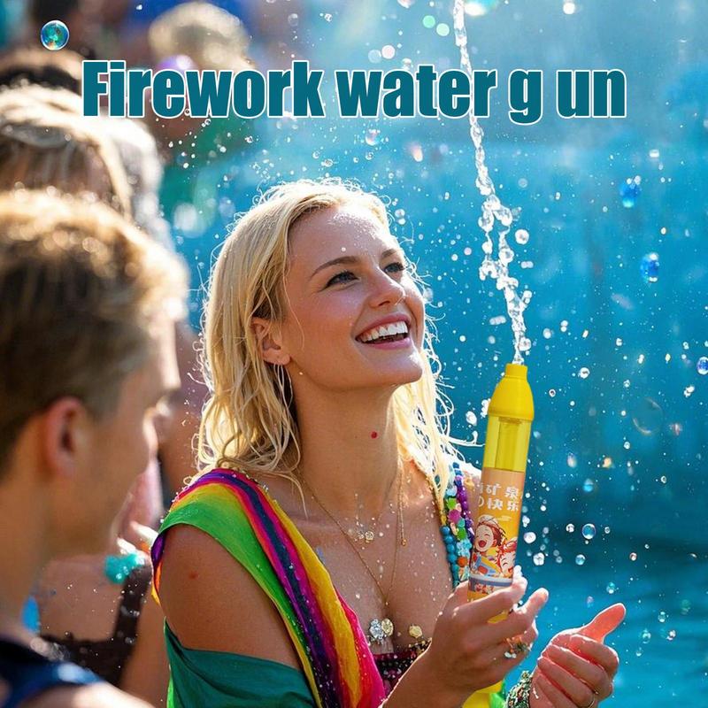 Fireworks Splashing Spray Water Guns Portable Water Squirter Pull-out Outdoor Water Shooters for Atmosphere Water Squirter Game