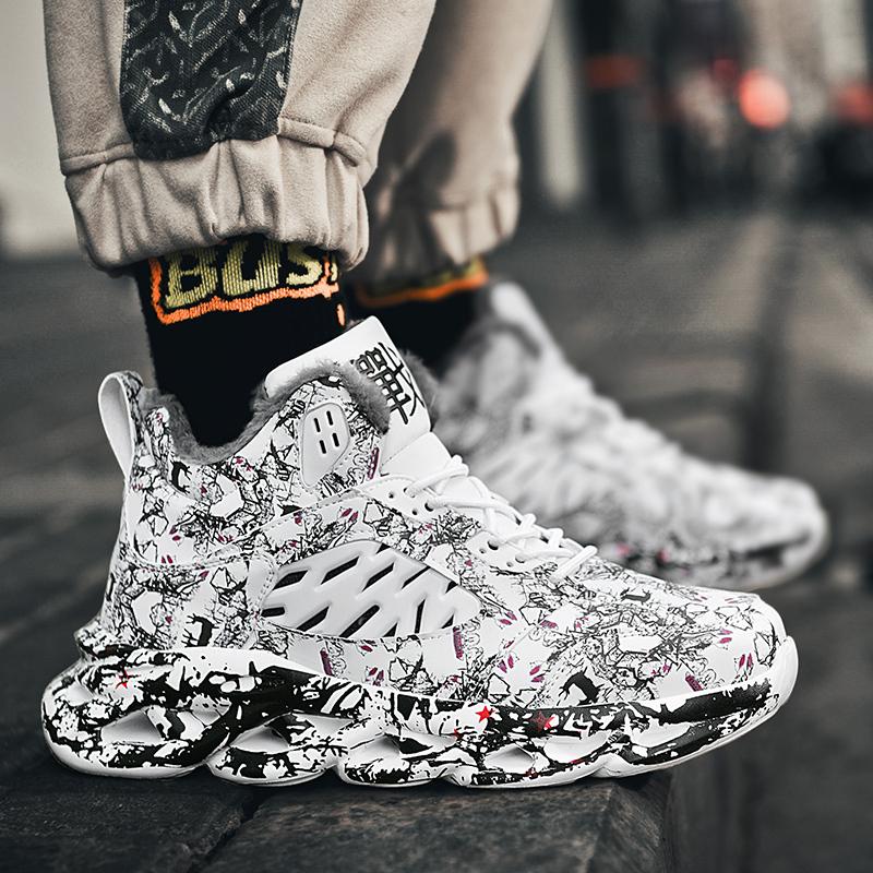 Shoes Men Sneakers Male Casual Mens Shoes Tenis Luxury Shoes Trainer Race Breathable Shoes Waterproof Non-Slip Plush Sneakers