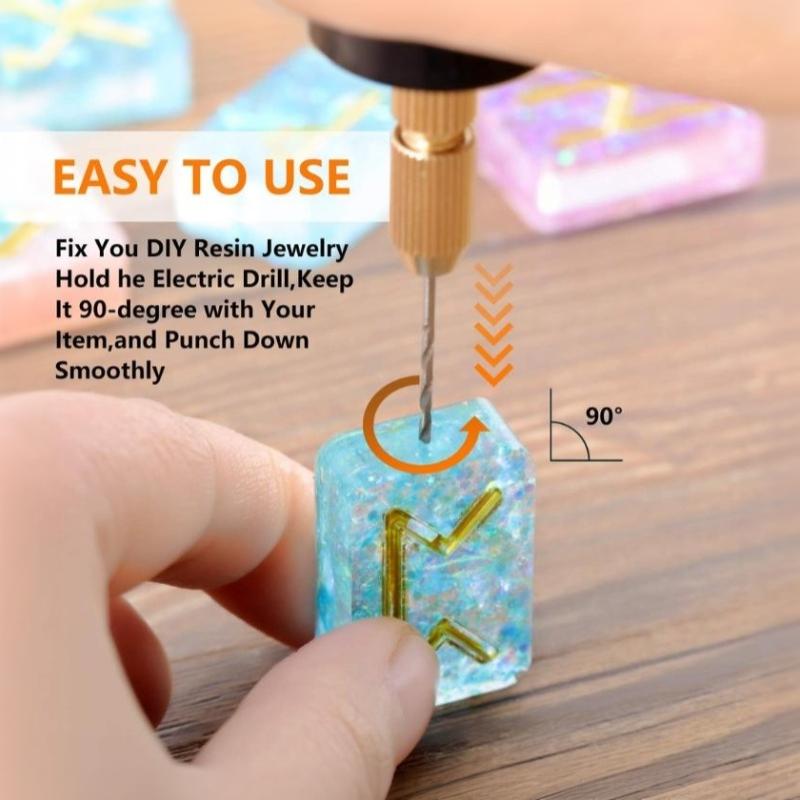 Handheld Mini Electric Drill Usb Diy Tool For Epoxy Resin Jewelry Making Wood Craft Engraving