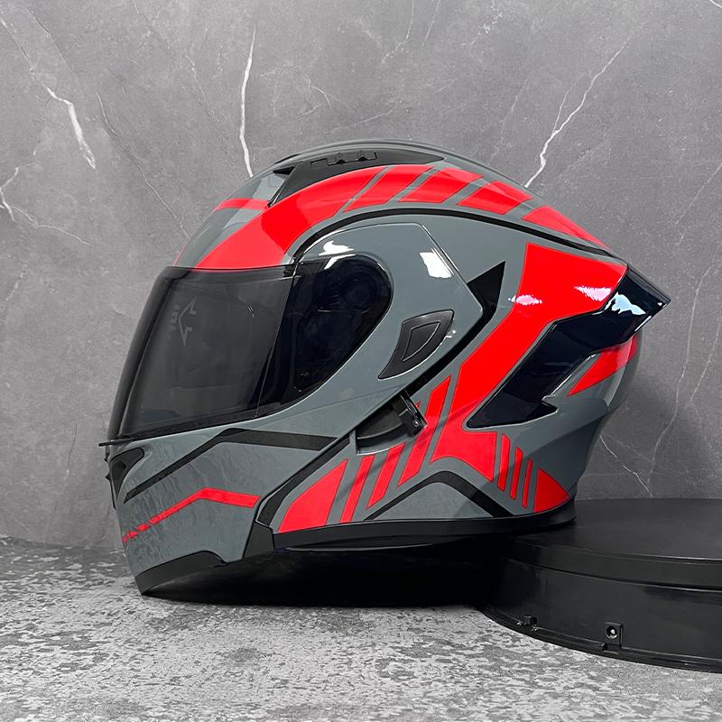 Motorcycle helmets Double Visors Modular Flip Up helmet DOT approved Full face casque moto racing Motocross helmet DOT