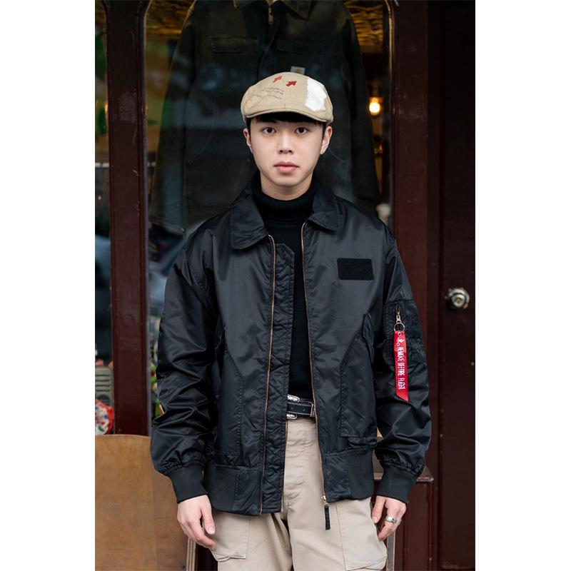 Normanlong CWU-45P Pilot Jacket: Trendy Men's Spring/Autumn Military-Style Baseball Uniform Waistcoat
