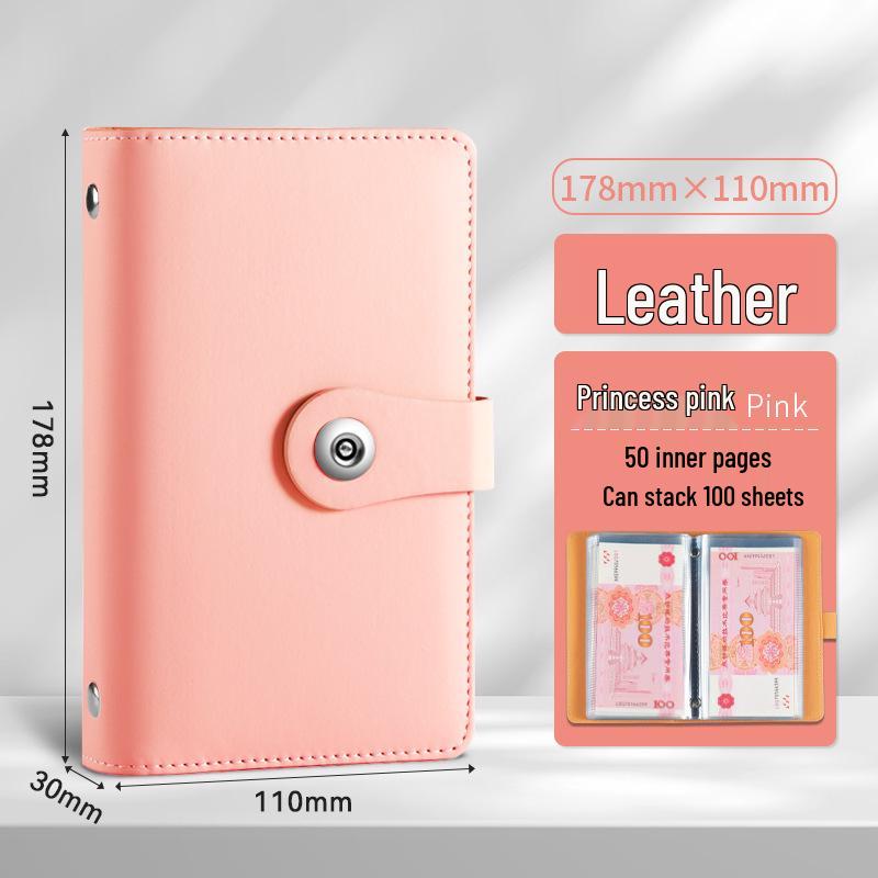 2024 Large Capacity Cash Savings Book with Password Lock - Portable Financial Management and Receipt Storage