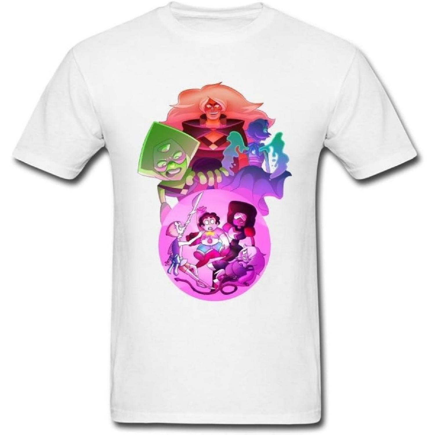 

JuDian Steven Universe Art T Shirt for Men XXXXXL білий