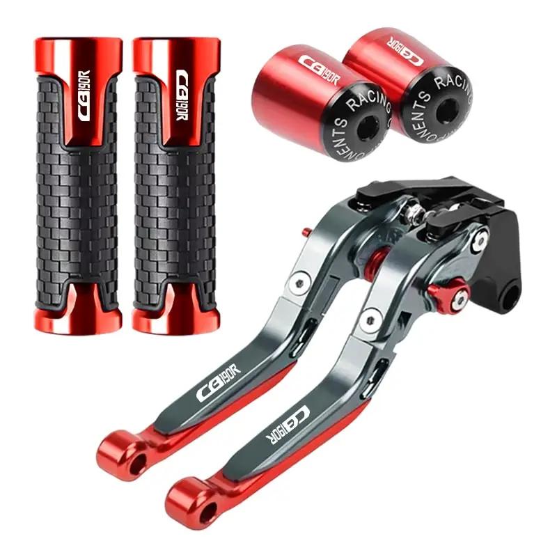 Motorcycle Brake Clutch Levers Handlebar Grips Ends CNC Aluminum For Honda CB 190R 2016 CB190R 2017