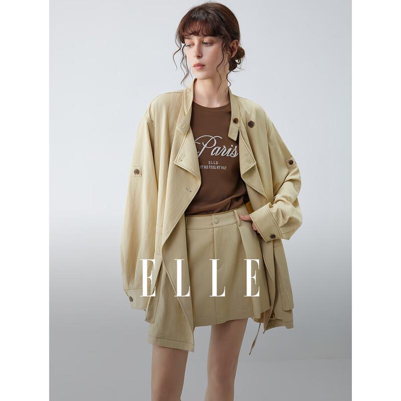 ELLE French Workwear Style Trench Coat M