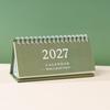 2027 Simple & Fresh Desktop Planner Notebook - English Version