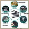 6Pcs Anti-static ESD Stainless Steel Tweezers Maintenance Tool Industrial Precision Curved Straight Tweezers Repair Tools Set