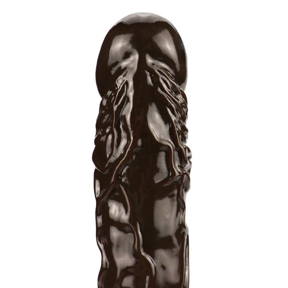 Brown 42cm Skin Sensation Realistic Dildos Soft Big Penis Powerful Suction Cup Dildo Sex Toys for Woman and Man 18+  dildo