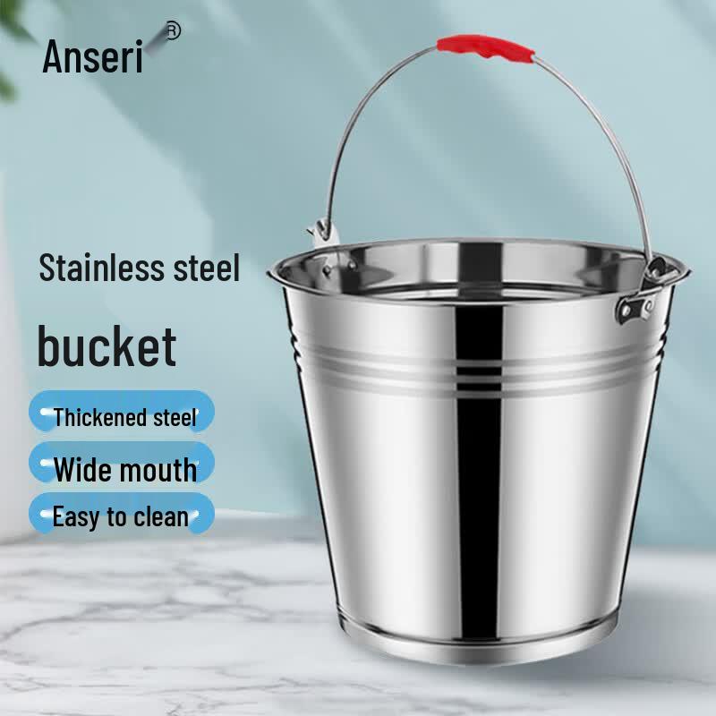 Ansell 16L Stainless Steel Multipurpose Bucket