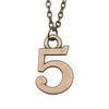 Necklace On The Neck 43cm Chain Arabic Number Tags Kids' Jewelry Materials QN007