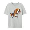 Unisex TShirt Beagle Low Poly Tshirt HuUnisex Friend Dog Printed Tshirt Camisas Basicas Hombre Grpahic Tee