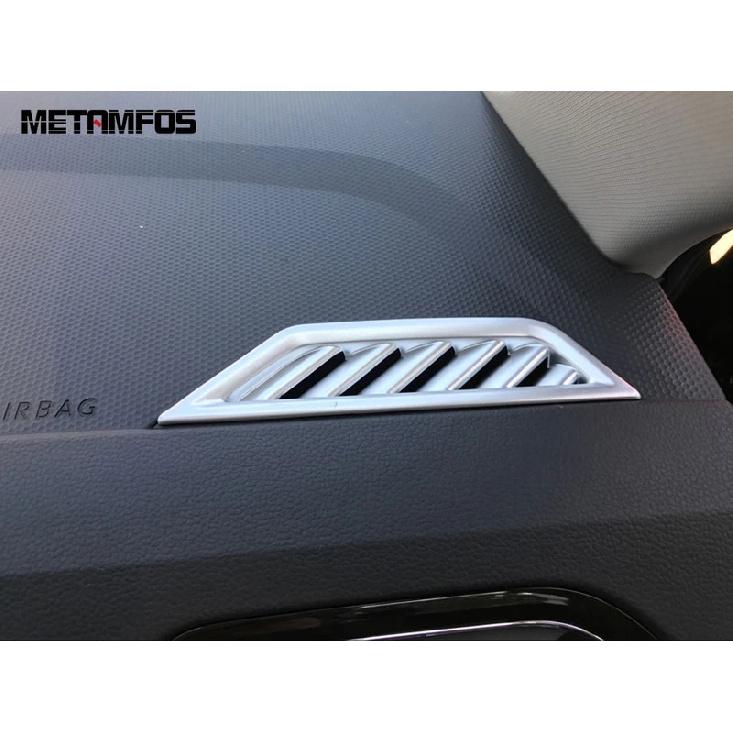 Front Air Condition Vent Outlet Cover Trim For Volkswagen VW Tiguan 2017-  Carbon Fiber Interior Accessories Car Styling