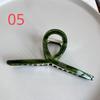 Large French Style Acetic Grab Clip Retro Alloy Shark Clips Elegant Minimalist Headwear Back Of Head Spoon Curly Hair Hairpin