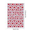 Valentinstag Nagelkunst Aufkleber 3D Klebe Rot Herz Nagel Abziehbilder Nagel Zubehör Nagelkunst Design Dekoration Zubehör