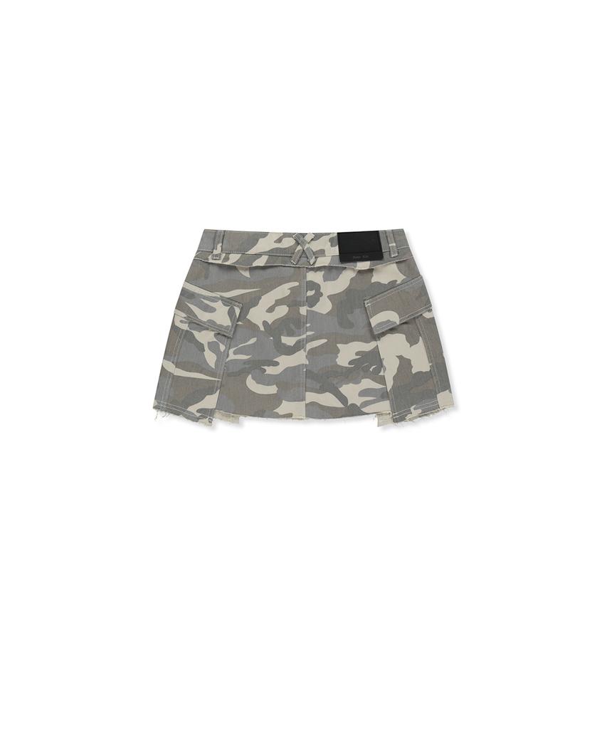 Mattengkim Cargo Mini-Denim-Rock in Beige