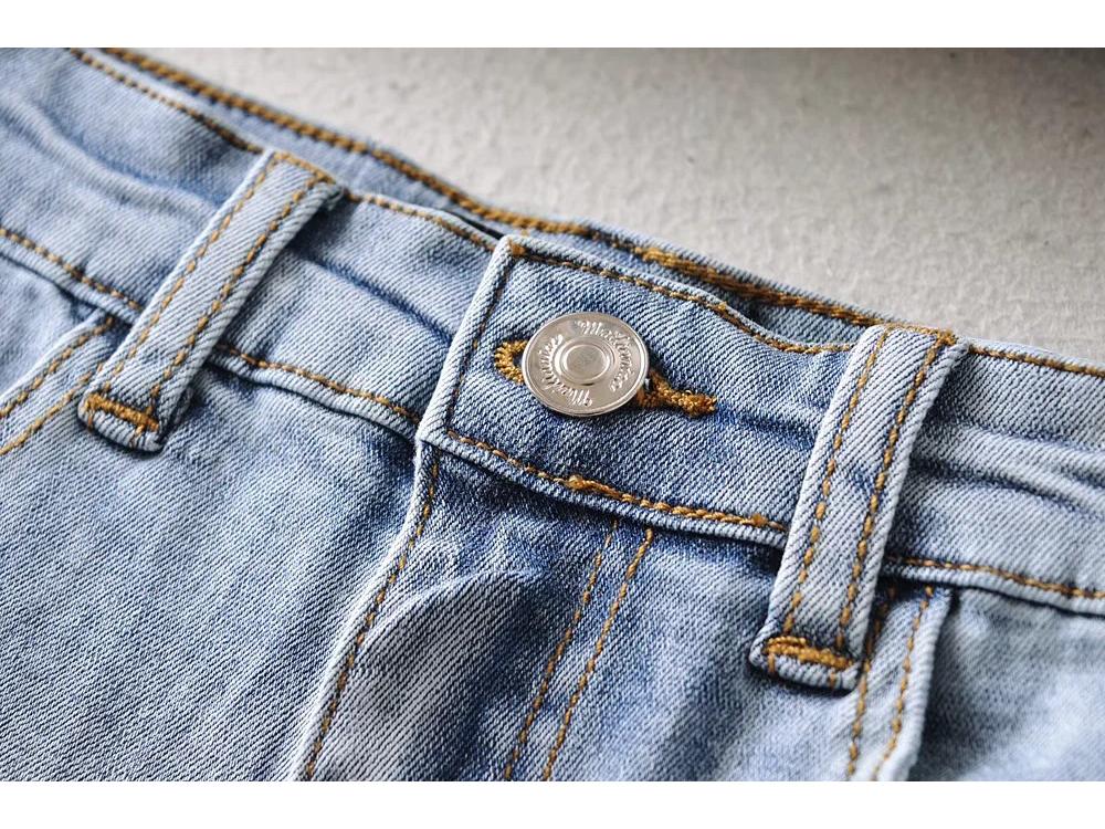 Europees-Amerikaans Pittig Meisje Zomer Uitgesneden Knoop-Up Denim Shorts - Slim Fit, Heup-Omhelzende Hotpants voor Vrouwen