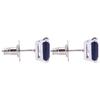 Handmade 925 Sterling Silver 14 Carat Blue Sapphire/Neelam Stud Earrings For Her
