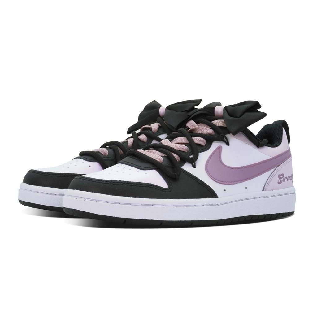 Nike Court Borough DEER Love Journal Leather Slip Resistant Abrasion Resistant Low Top Skateboard Shoes Women's BQ5448-115(Team84-)