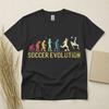 Soccer Evolution Children's Children's Children's T  Children's T-shirt Funny Football Gift Retro Sports Tee Gildan Cotton Top