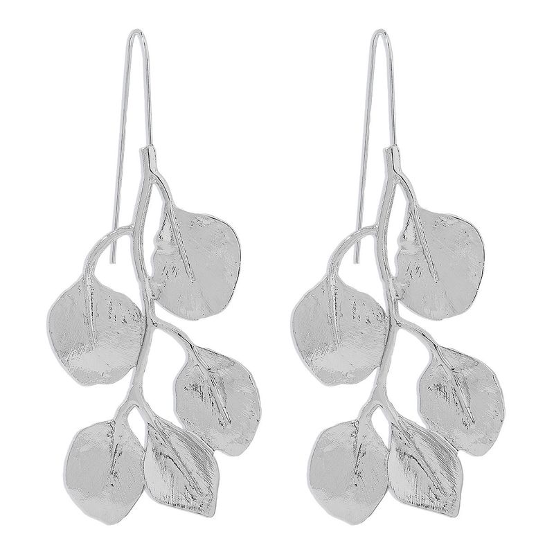Fashion Metallic Leaf Necklace Female Fancy Accessible Luxury Model Style Leaf Necklace Luxury Niche Indifference Trend