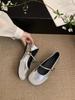 Simple light mouth ballet white French Mary Jane shoes women's 2025 new spring skirt light mouth flat sole shoes
