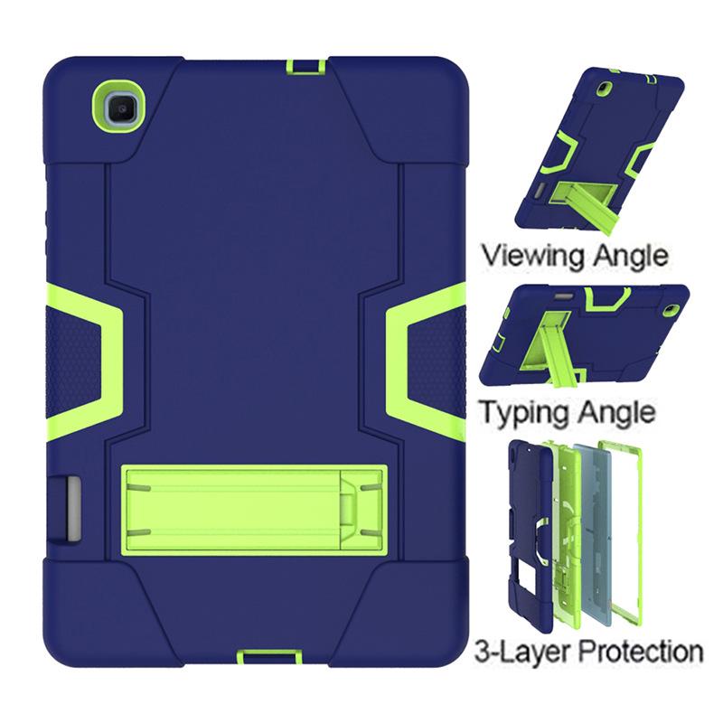 

Владелец предлагает контрастный защитный чехол для Samsung TAB S6 Lite 10.4 P610/P615 с подставкой. With Pen Slot тёмно-синий/жёлтый