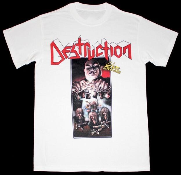 Vtg DESTRUCTION LIVE WITHOUT SENSE Cotton White All Size Unisex Shirt DI310 Unisex T-Shirt XXXXL