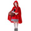 Halloween costume Little Red Riding Hood dress red cape hooded cape parent-child drama costume