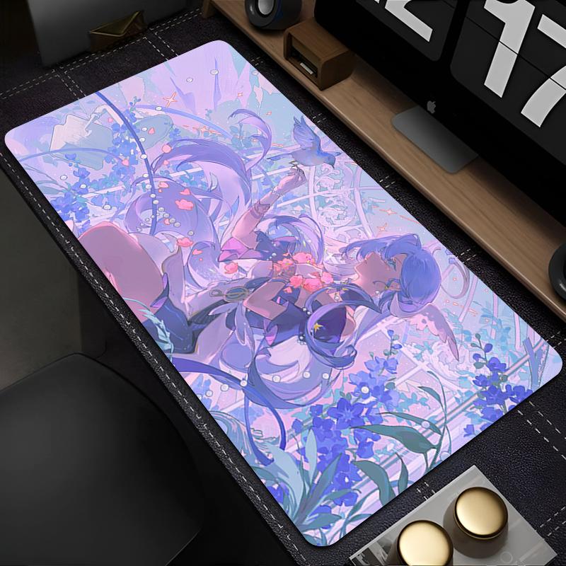 Mouse Pad Laptop Kawaii Anime Keyboard Rug XXL Cute Angel Robin Honkai Star Rail Desk Mat Computer Gamer Cabinet Mousepad