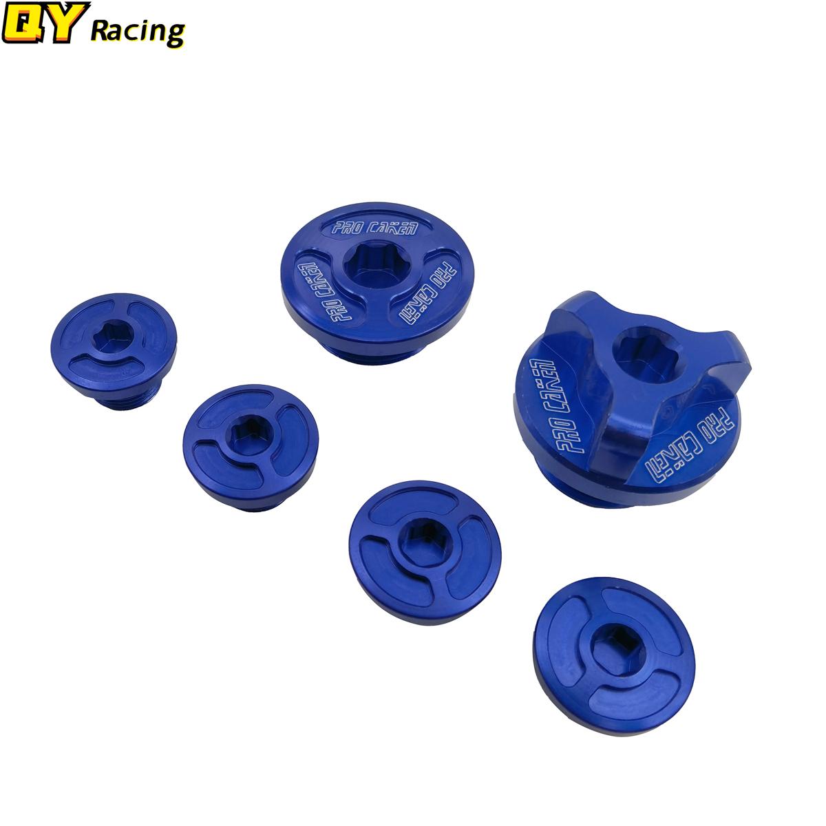 

6 шт. Набір болтів масляної заглушки для мотоциклів із заготовками для NC250 NC 250CC з водяним охолодженням двигуна Kayo K6 T6 BSE BOSUER Dirt Bike синій
