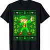 St Patricks Day Leprechaun Irish Dabbing Ugly Sweater T-Shirt