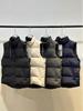 Unisex Black Label Stand Collar Down Vest - Warm, Thickened, Sleeveless, Short Gilet for Autumn/Winter.