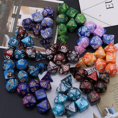 70Pcs Various Shape Dices Different Number of Face Educational Digital Number Dices Desktops Entertainment Acrylic Dices