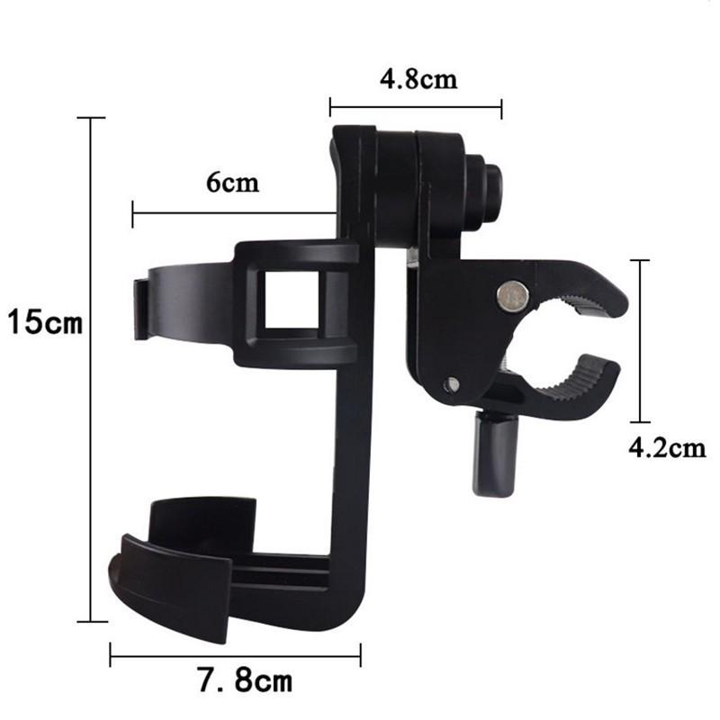 Adjustable Rotatable Water Bottle Holder for Bikes and Strollers