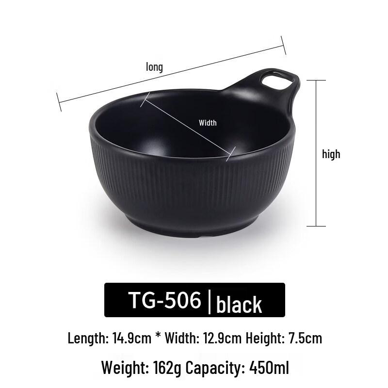 

Black Melamine Dipping Bowl