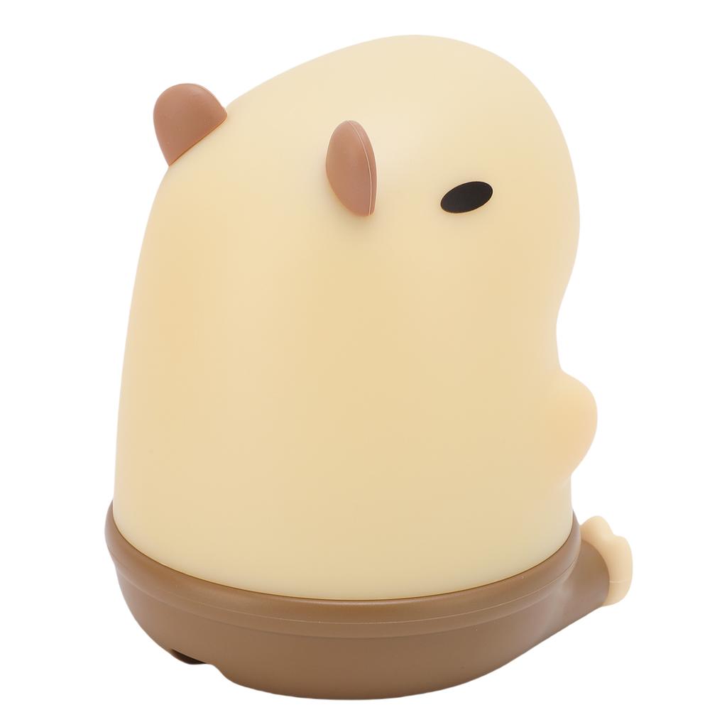 LED Night Light Snotty Capybara Cartoon Rechargeable Bedside Lamp for Bedroom Dormitory Decoration Boys Girls Present
