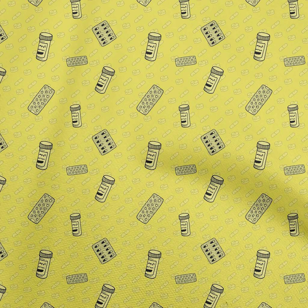 oneOone Bavlněný Flex Zelený Látka Lékařský DIY Oblečení Prošívaná Látka Tištěná Látka na Metráž 40 Palců