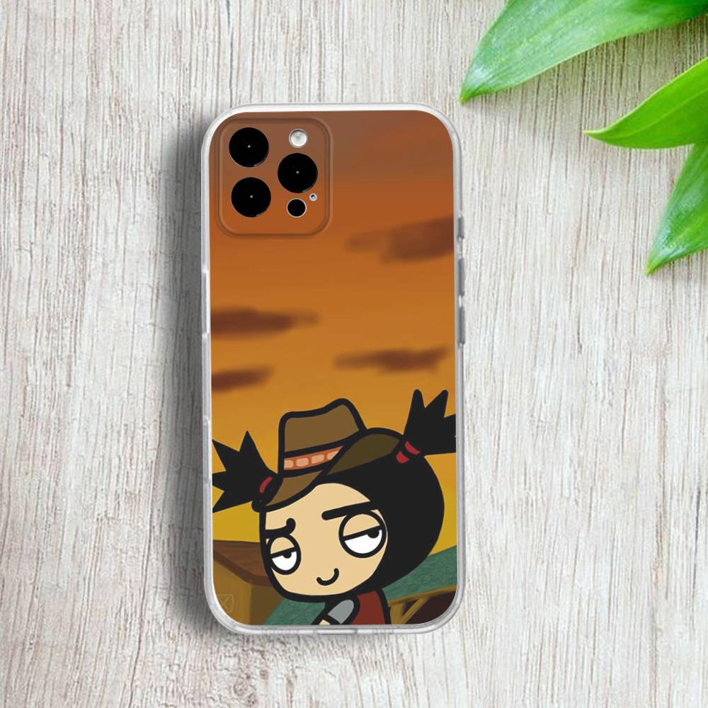 Pucca-A Cartoon G-Garu-U Phone Case For iPhone 17,16,15,14,13,12,11 Pro,Max,Plus,X,XS,XR,SE4,E Mini Transparent Soft Cover