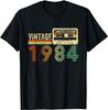 40 Year Old Gifts Vintage 1984 40th Birthday Cassette Tape Women's T-shirts Fashion Y2k Tops Tshirt Haikyuu Graphic Tees 80833