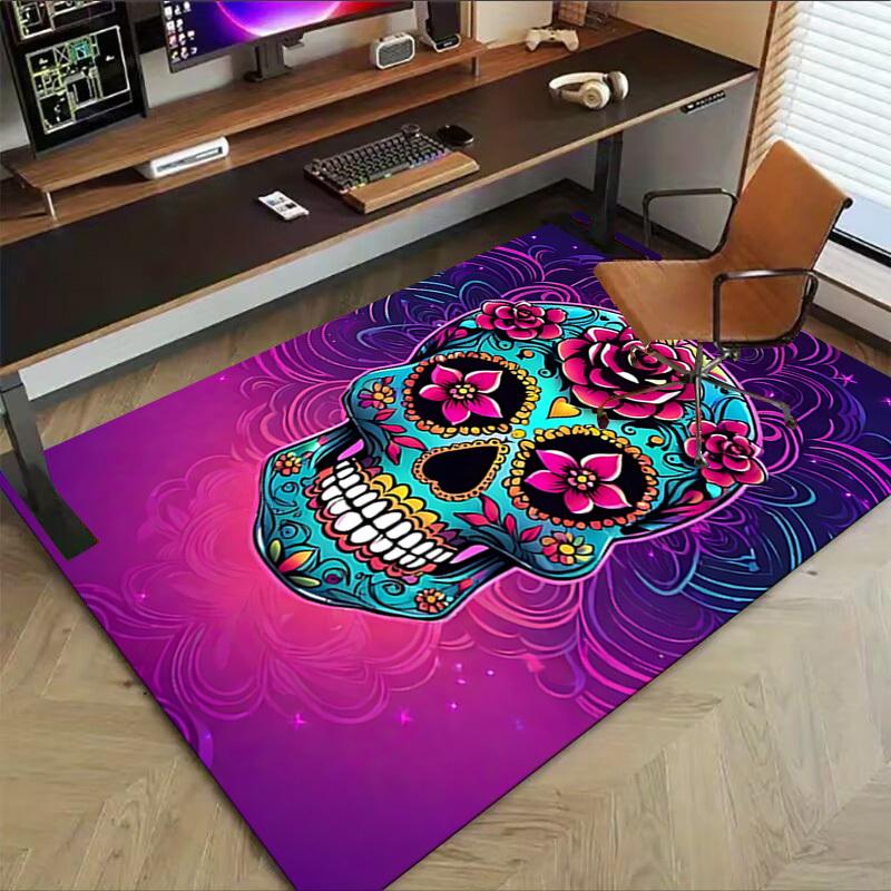 1pc sugar skull Carpet, Office Rug Outdoor Mat Home Decor Area Carpet Festival