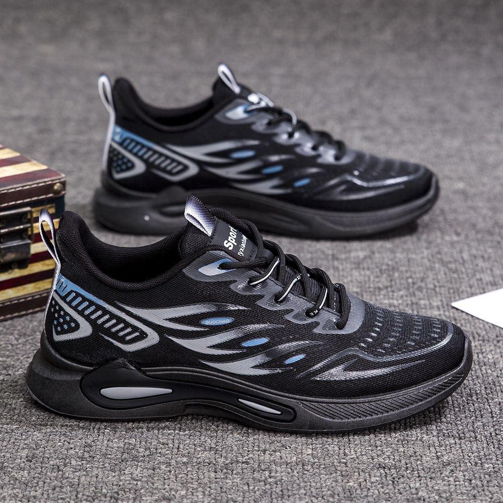 

2025 новый модный тренд сетчатая спортивная повседневная обувь студенческие кроссовки с мягкой подошвой удобные кроссовки 44 чёрный