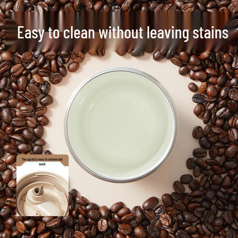 SUPOR 450mL Double-Layer Ceramic Insulated Straw Tumbler