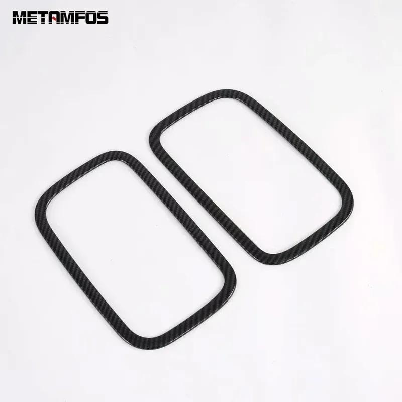 Rear Fog Light Lamp Cover Trim For Hyundai Venue - 2024 2025 Carbon Fiber Foglight Bumper Protector Exterior Accessories