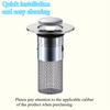 Stainless Steel Telescopic Sink Drain Plug Bathroom Hair Filter Net Easy to Install And Clean Double-Layer Anti-Clogging Filter