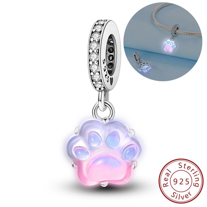 Real Copper Clip Charm Devil Eyes Chameleon Butterfly Firefly Charms Stars Beads For Original Bracelets Diy Jewelry